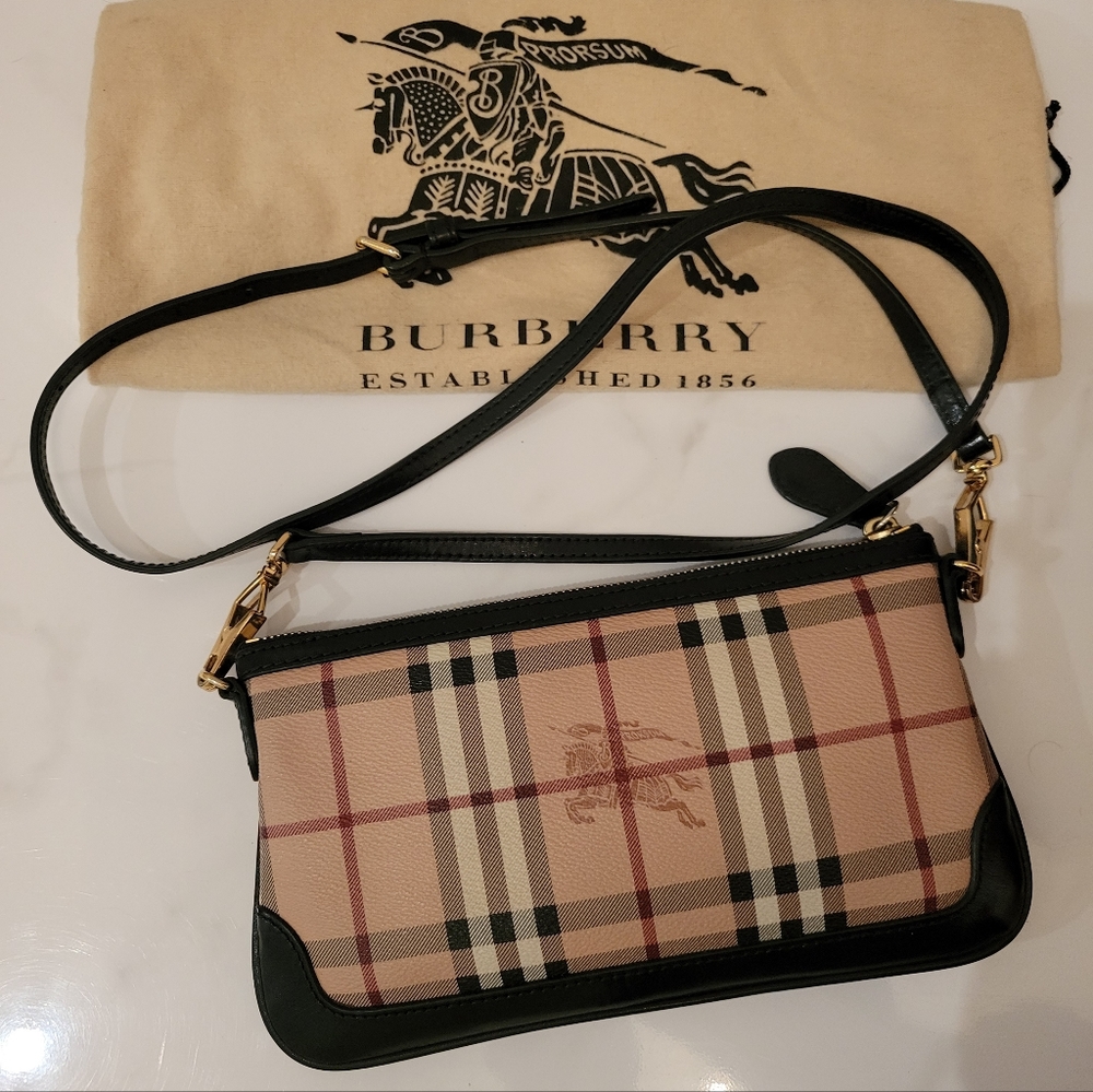 Burberry Haymarket check Peyton crossbody bag